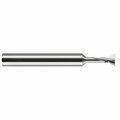 Harvey Tool 1/2 in. dia. x 0.01 in. Radius x 3/8 in. Neck x 90 deg. included Carbide Dovetail Cutter, 3 Flutes 721532